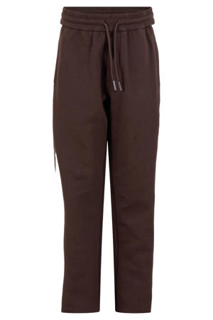 gestreepte sweatpants - donkerbruin