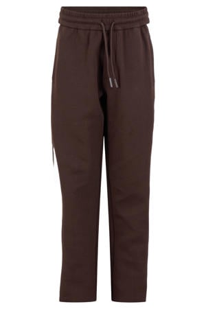gestreepte sweatpants - donkerbruin