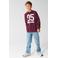 Shoeby sweater met print - donkerrood