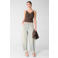 Shoeby top met kant - bruin