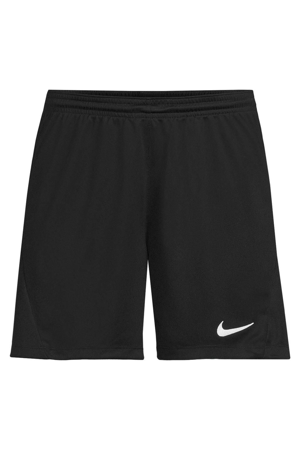 Zwarte dames Nike Park III voetbalshort van polyester met effen en elastische tailleband met koord