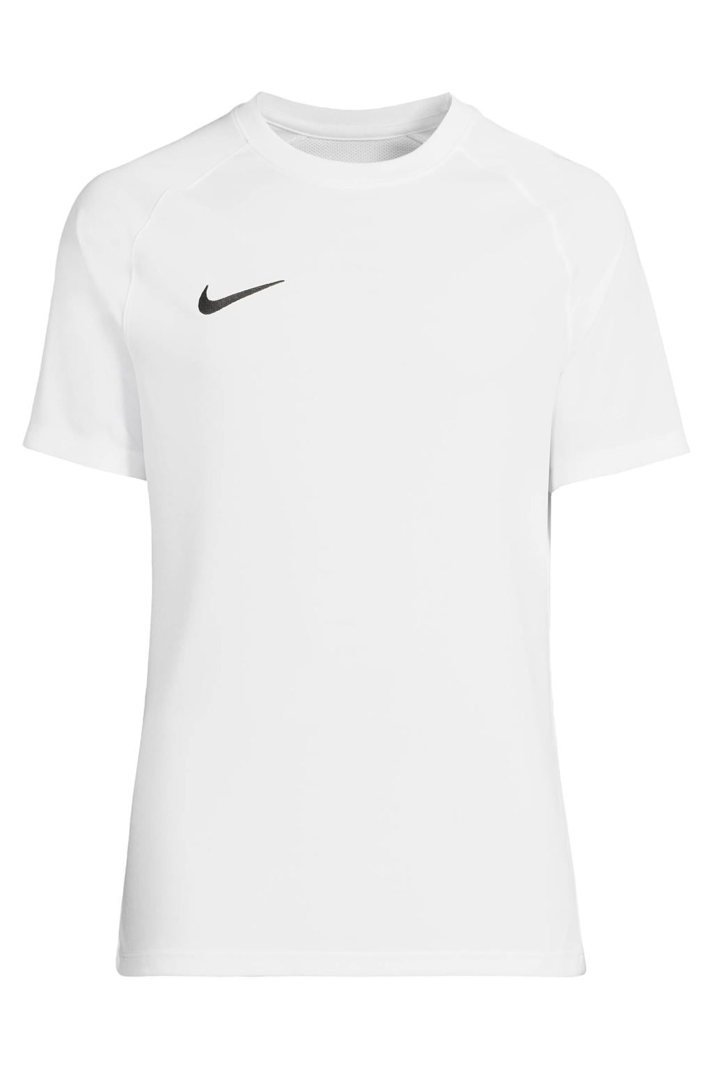 Witte heren Nike Park VIII sportshirt van polyester met korte mouwen en ronde hals