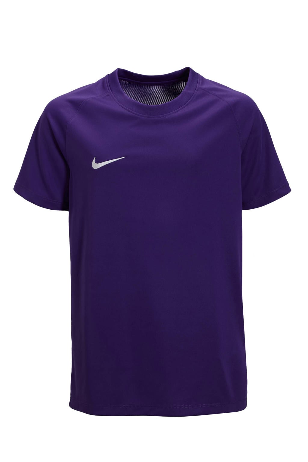 Paarse jongens en meisjes Nike Park III sportshirt van polyester met korte mouwen en ronde hals