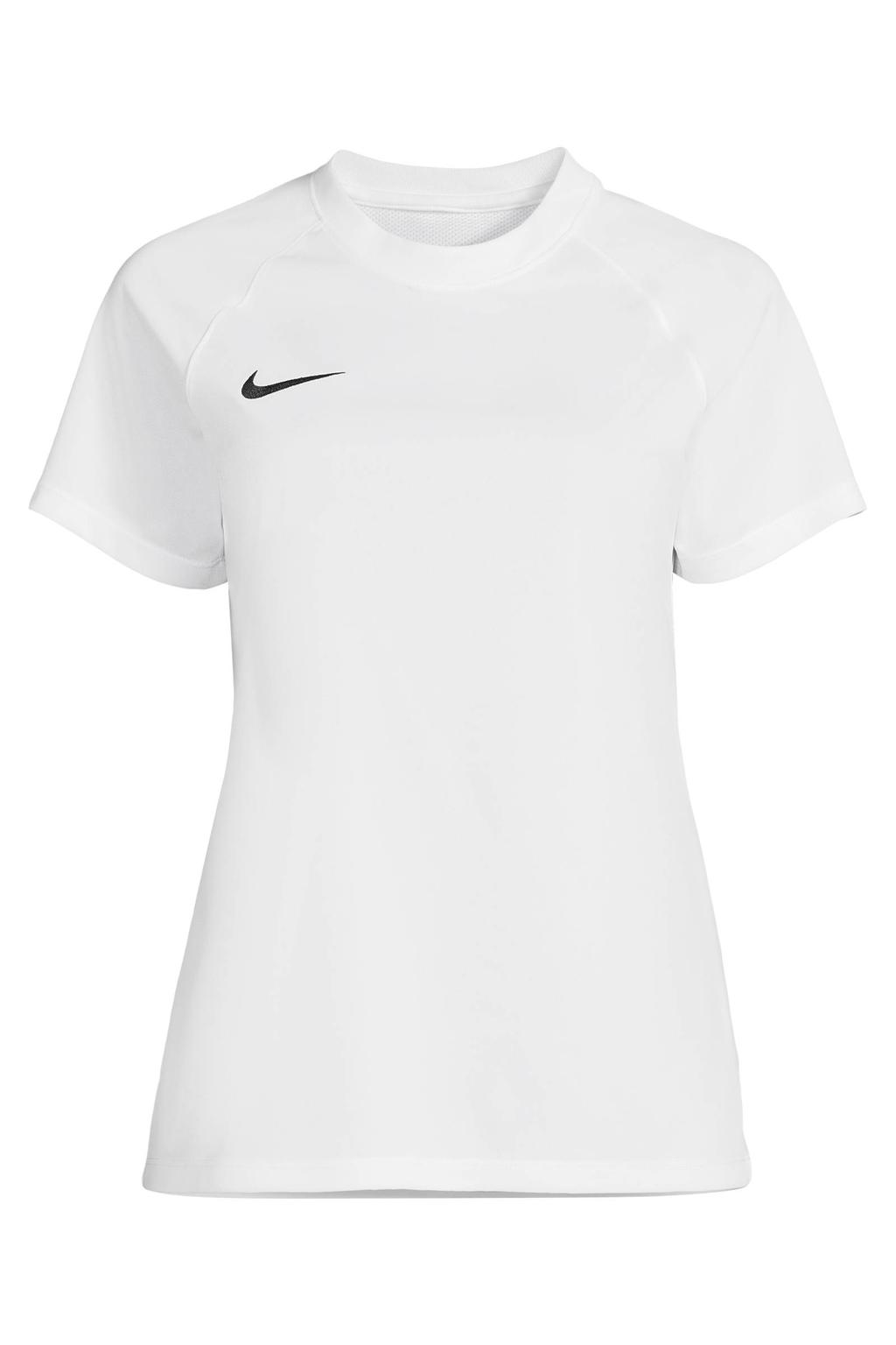 Witte dames Nike Park III sportshirt van polyester met korte mouwen en ronde hals