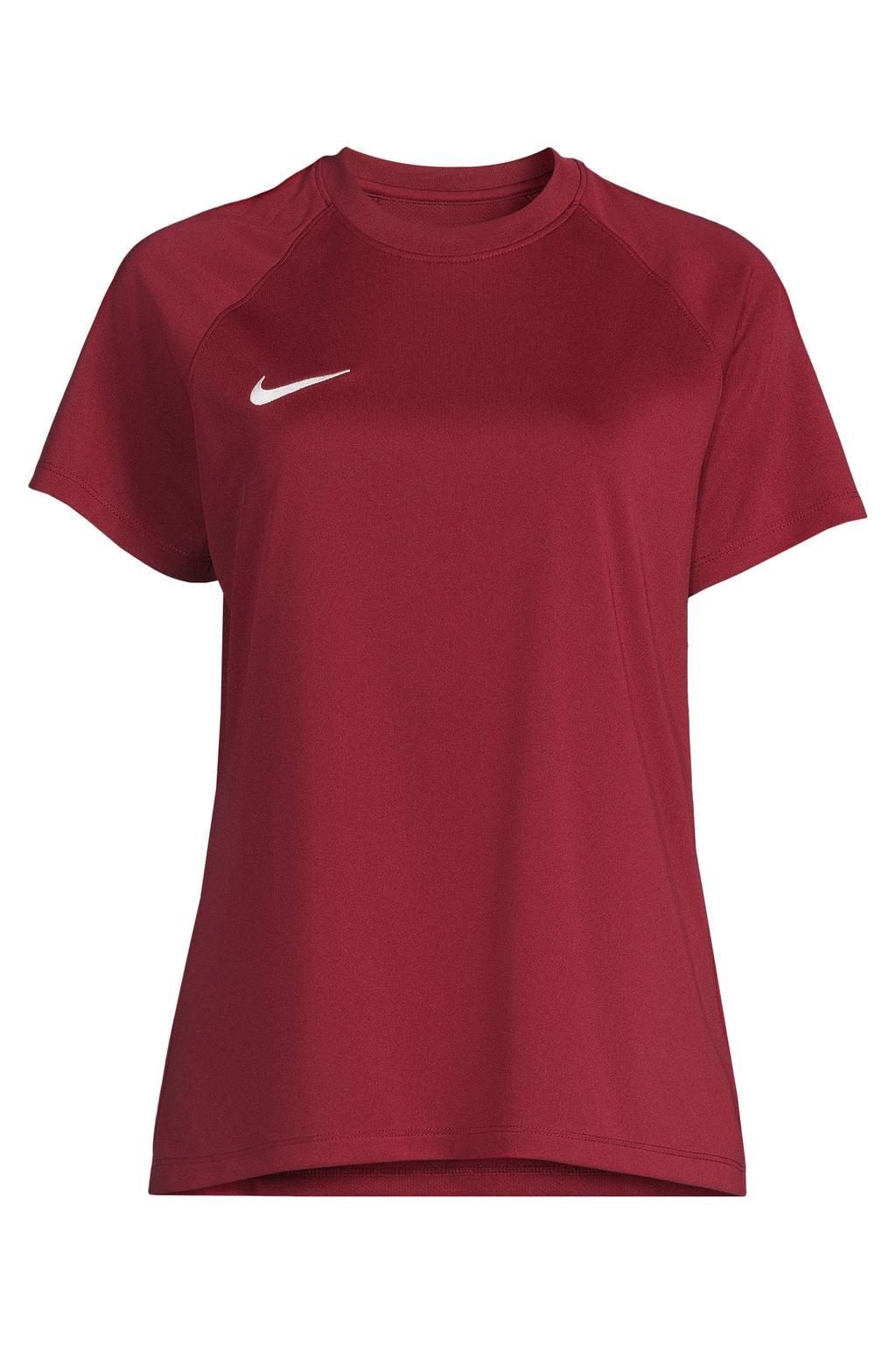 Rode dames Nike Park III sportshirt van polyester met korte mouwen en ronde hals