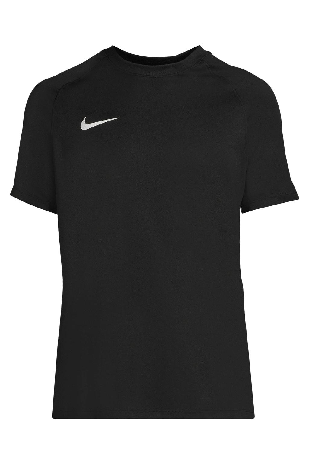 Zwarte heren Nike Park VIII sportshirt van polyester met korte mouwen en ronde hals