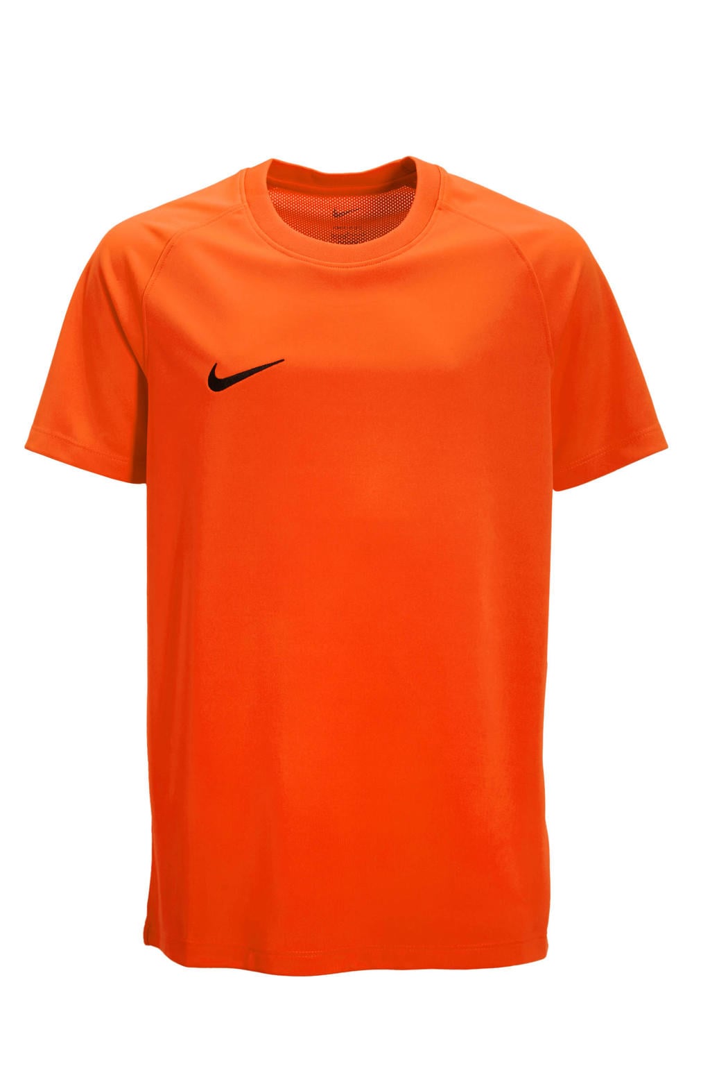 Oranje jongens en meisjes Nike Park III sportshirt van polyester met korte mouwen en ronde hals