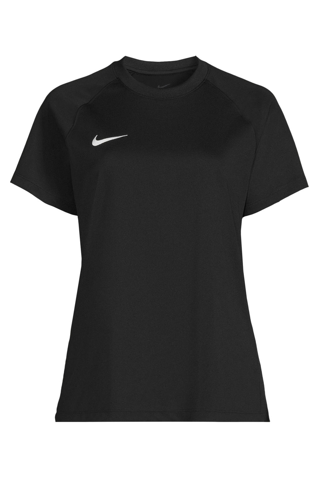 Zwarte dames Nike Park III sportshirt van polyester met korte mouwen en ronde hals