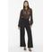VILA kanten semi-transparante blouse - bruin
