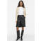VILA wide leg bermuda short - zwart