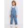Mango Kids denim tuinbroek - middenblauw