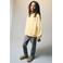 Mango Kids hoodie met backprint - geel