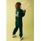 Mango Kids sweater met backprint - donkergroen