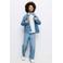Mango Kids straight leg jeans - lichtblauw