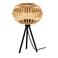 EGLO Amsfield 1 Tafellamp - E27 - 41 cm - Zwart|Hout