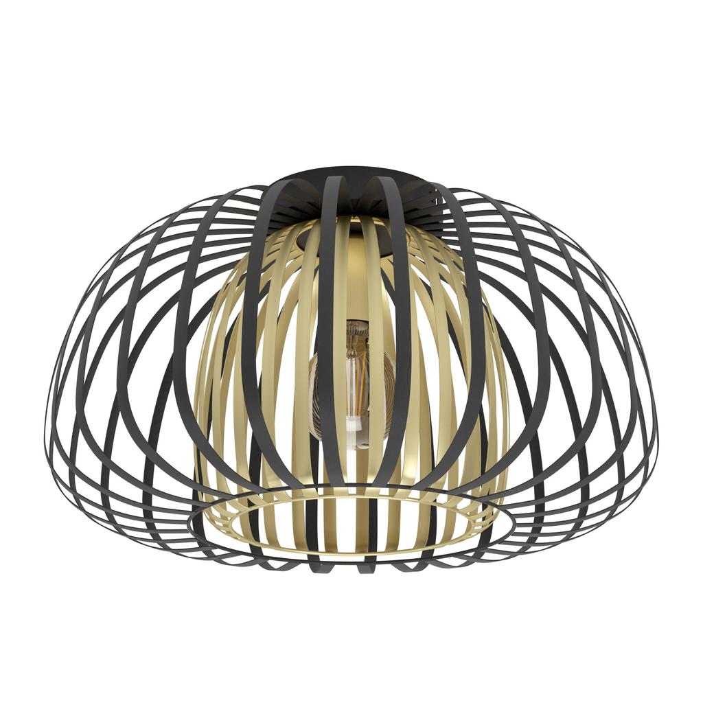 EGLO Encinitos Plafondlamp - E27 - Ø 45 cm - Zwart|Goud