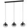 EGLO Oilella Hanglamp - E27 - 95 cm - Rookglas | smoke glas - Zwart