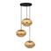 EGLO Amsfield 1 Hanglamp - E27 - Ø 48 cm - Zwart|Hout