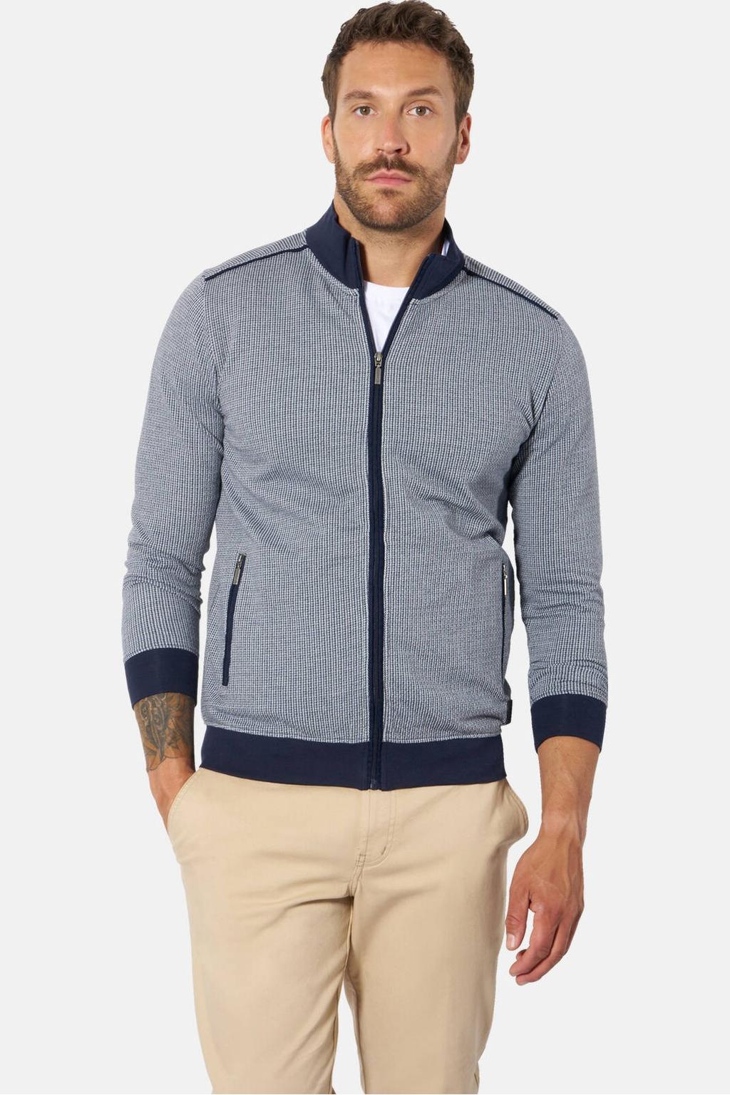 Babista sweatvest Plus Size +FIT Collectie - donkerblauw
