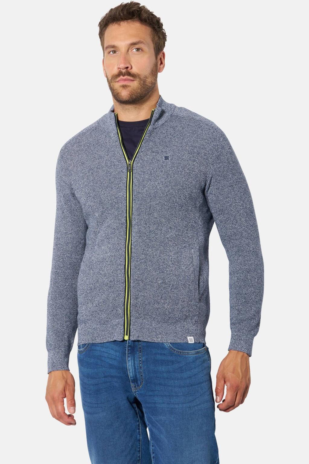 Babista katoenen vest Plus Size - blauw