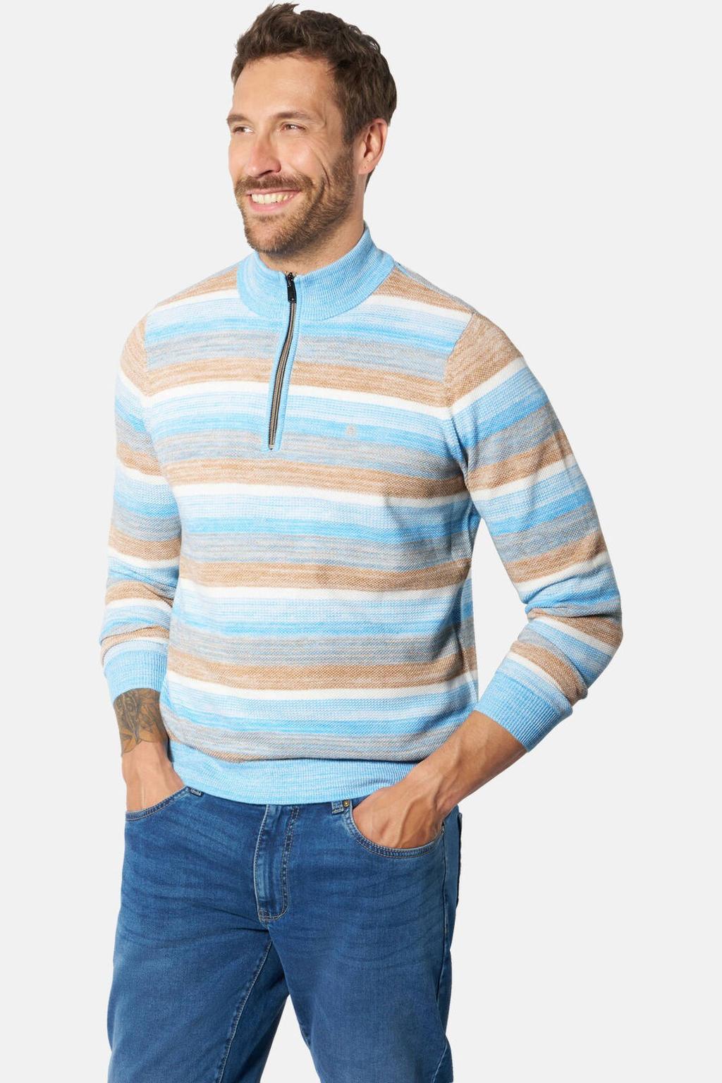 Babista katoenen trui Plus Size - blauw