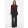 VILA Videlima L/S Shirt/Tes gehaakte blouse - donkerrood