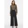 VILA Visala L/S Lace Shirt kanten semi-transparante blouse - donkergroen