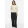 VILA gebreid vest met peplum en wol - ecru