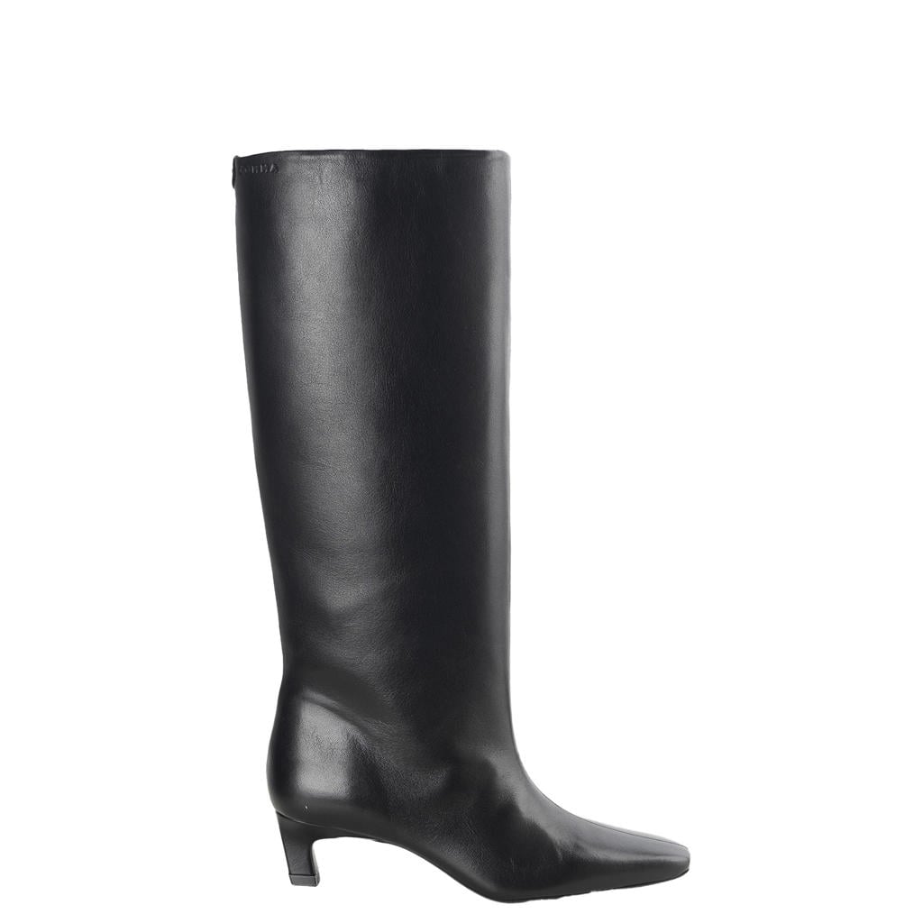 Comma Shoes leren laarzen - zwart