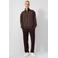 QS regular fit casual broek - donkerbruin