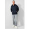 QS oversized hoodie met backprint - blauwzwart