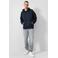QS oversized hoodie met backprint - blauwzwart