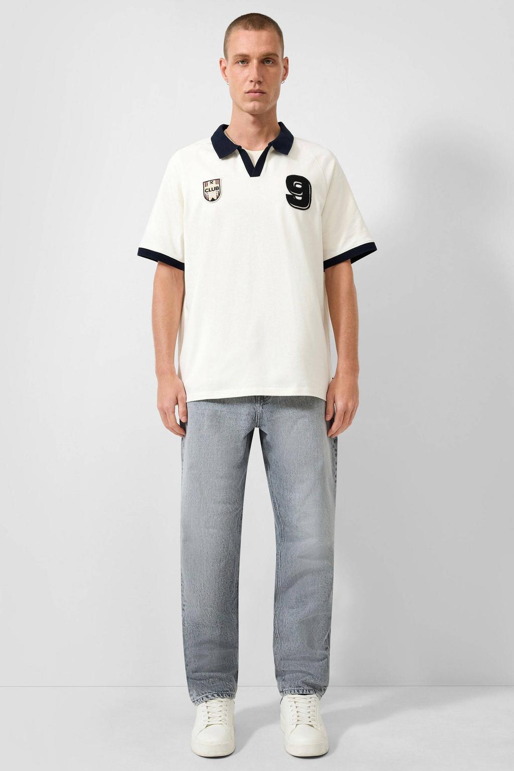 QS straight leg regular fit jeans - lichtgrijs