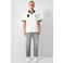 QS regular fit polo met patches - ecru