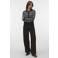 AWARE gebreid gestreept vest - petrol