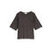 AWARE top met borduursels - bruin