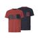 Babista regular fit gebloemde T-shirts Plus Size +FIT Collectie - rood (set van 2)