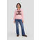 Geisha katoenen sweater met tekstprint - roze/rood