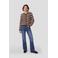Geisha regular waist flared jeans - mediumblauw