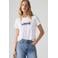 Levi's THE PERFECT TEE rechtvallend T-shirt met stippen - wit