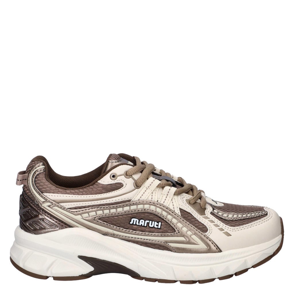 Maruti Nola chunky leren sneakers - taupe/ecru
