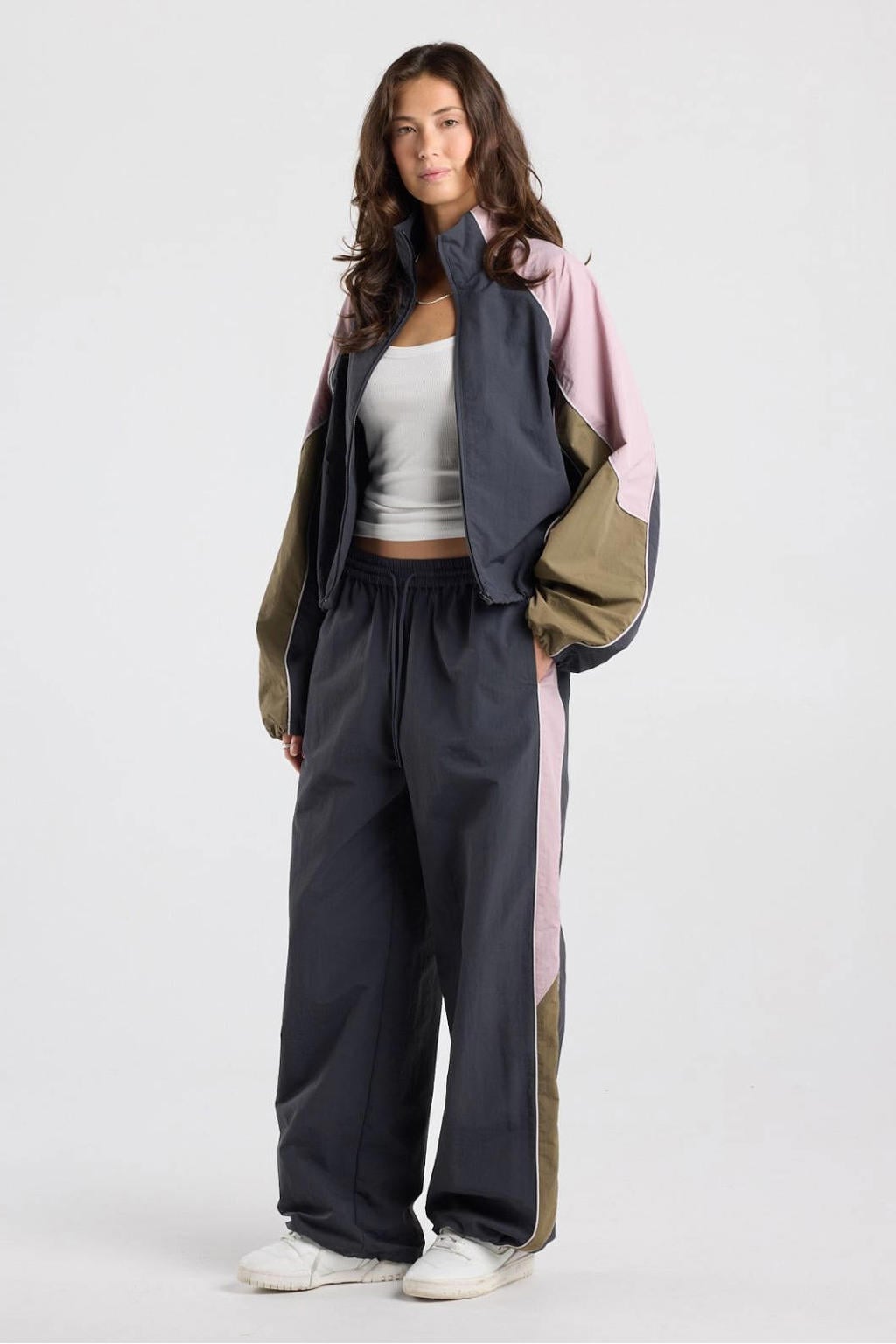 America Today straight leg casual broek - grijs