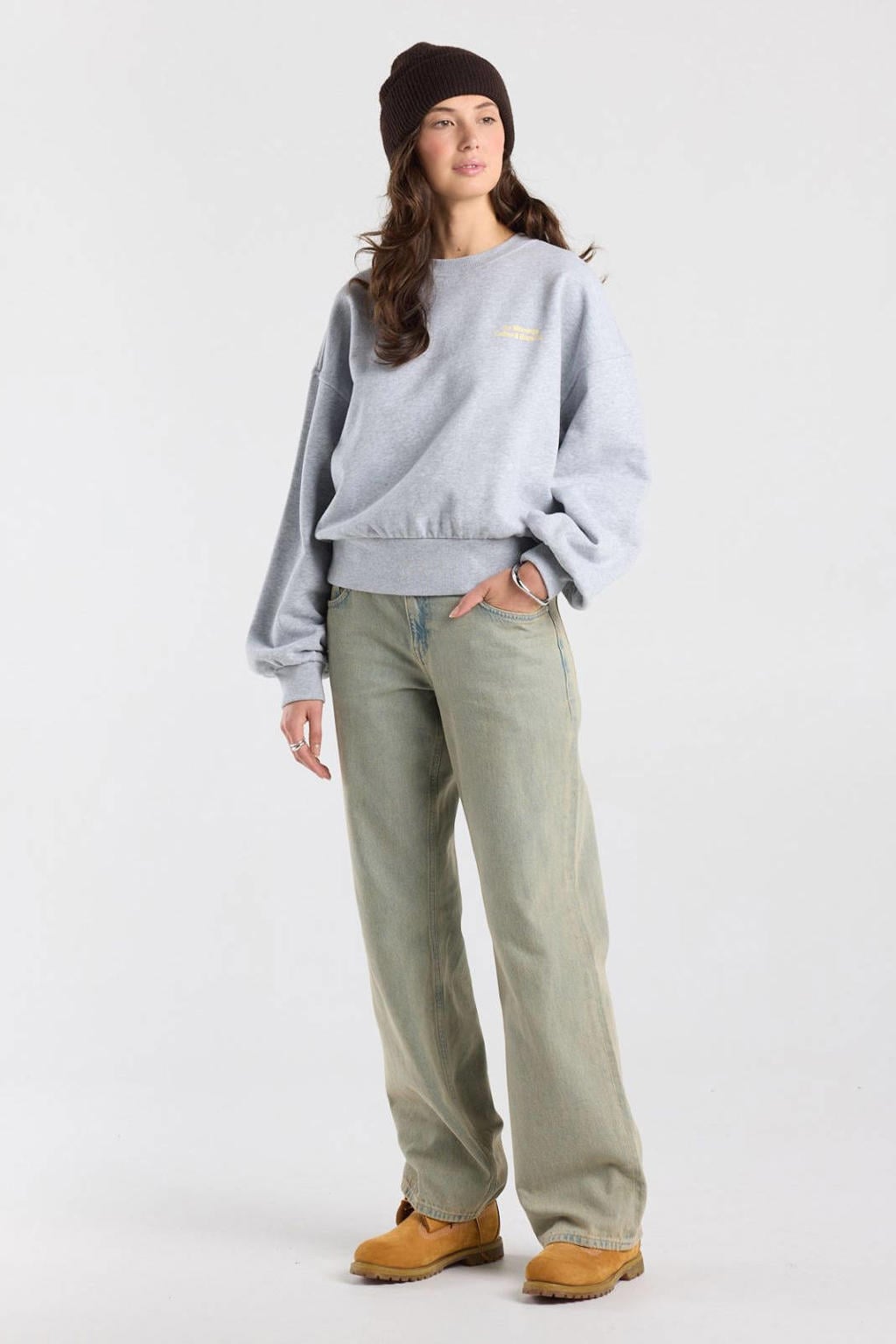 America Today oversized sweater - grijs