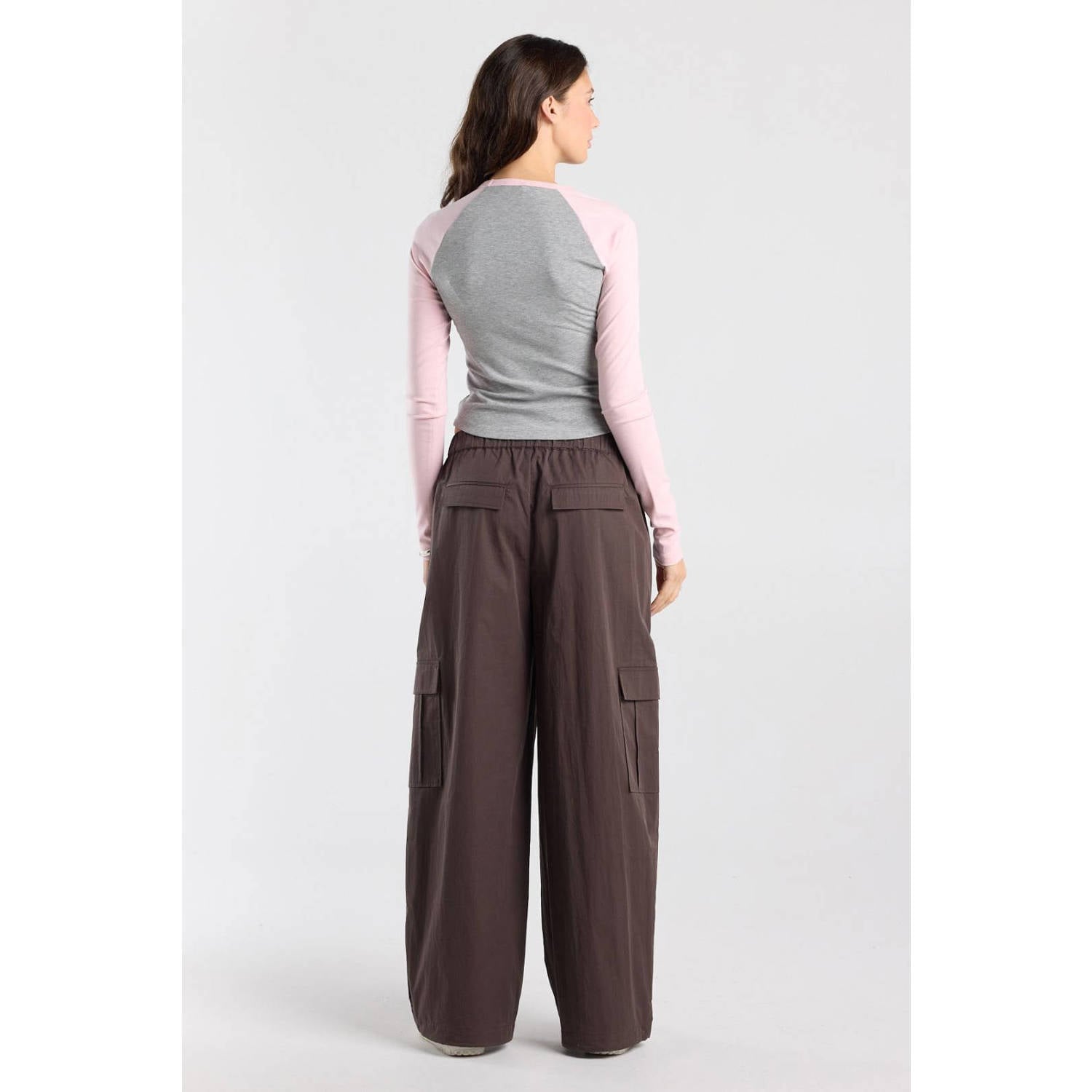 America Today top grijs roze