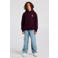 America Today hoodie met tekst - bordeauxrood
