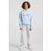 America Today hoodie met tekst - lichtblauw