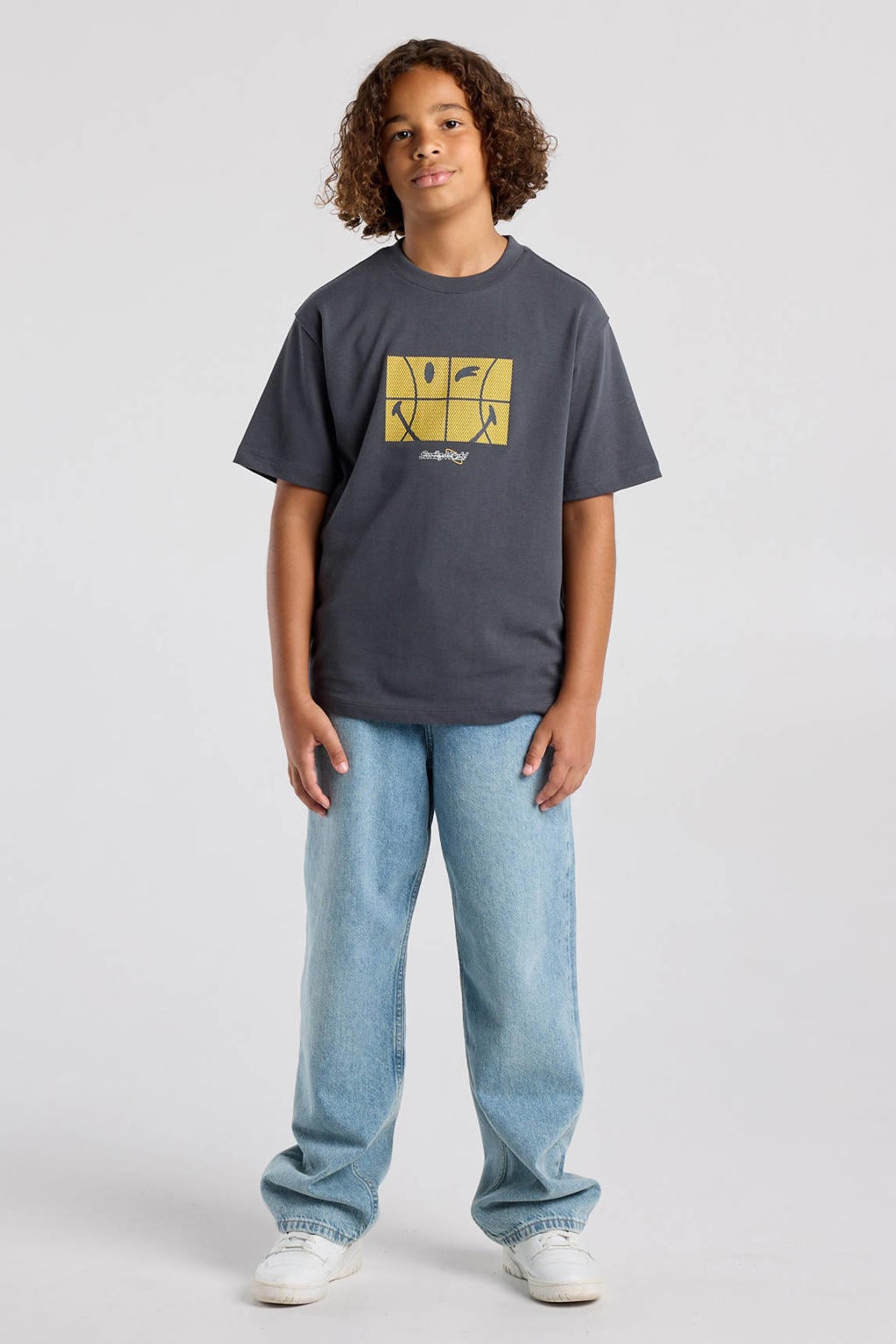 America Today T-shirt met print - antraciet