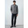 Mango Man relaxed fit geruit overhemd - marine
