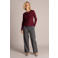 Yest straight leg cropped geruite broek