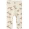 NAME IT BABY slim fit gebreide babybroek met print - ecru
